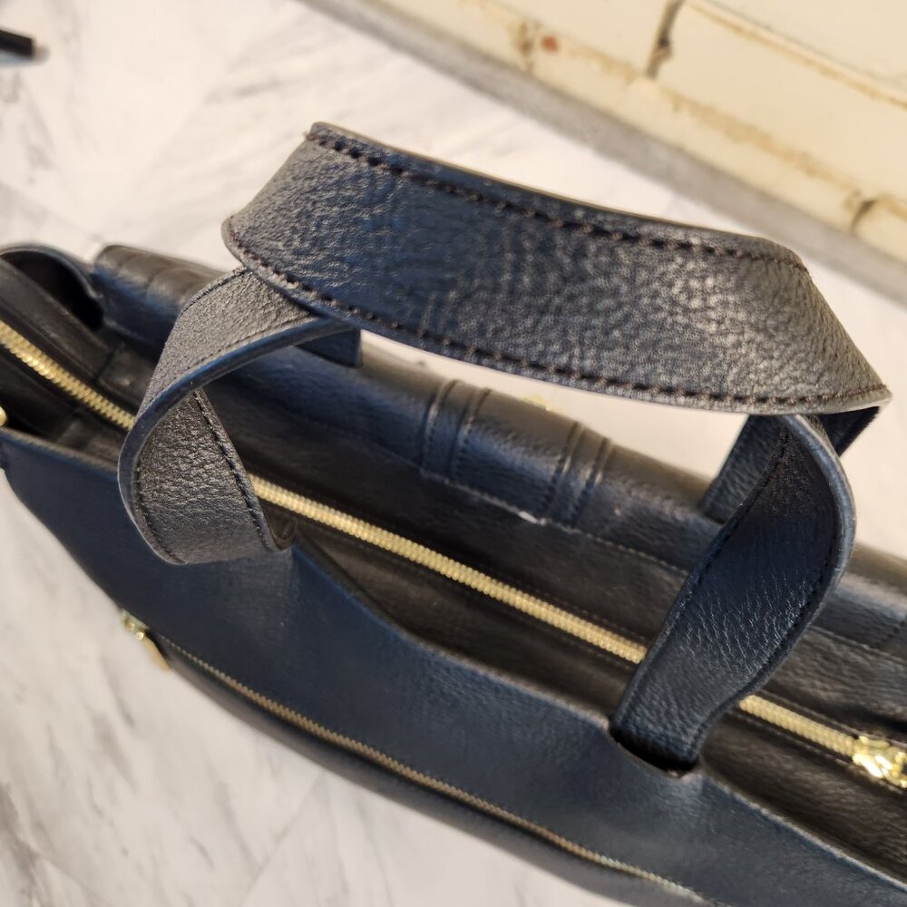 Steve Madden Black Leather Shoulder Bag Handbag Purse Xl - Picture 7 of 15